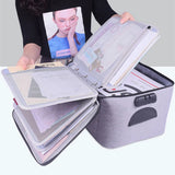 Oxford Briefcase Bag Men's Business Document Storage