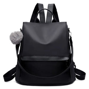 Oxford Canvas Backpack Women's Anti-Theft Versatile Schoolbag
