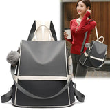 Oxford Canvas Backpack Women's Anti-Theft Versatile Schoolbag