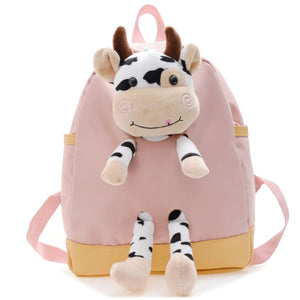 Kids Cow School Backpack for Girls Boys