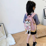 Kids Cow School Backpack for Girls Boys
