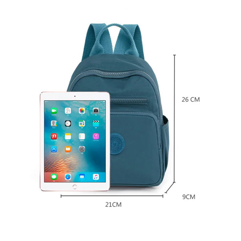 Light Oxford Cloth Backpack Rucksack Ladies Bag School Travel Bag