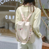 Chinese Style Embroidery Backpack Anti-theft Schoolbag