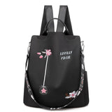 Chinese Style Embroidery Backpack Anti-theft Schoolbag