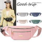 Oxford Cloth Chest Messenger Bag Women Casual Fanny Pack Waist Bum Bag