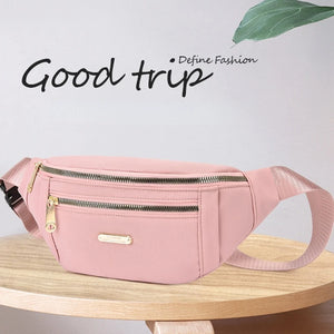Women's Oxford Cloth Chest Messenger Bag Casual Fanny Pack