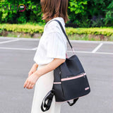 Oxford Cloth Backpack Shoulder Bag Ladies Travel Knapsack