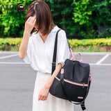 Oxford Cloth Backpack Shoulder Bag Ladies Travel Knapsack