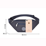 Oxford Cloth Fanny Pack Large Capacity Waterproof Waist Packs