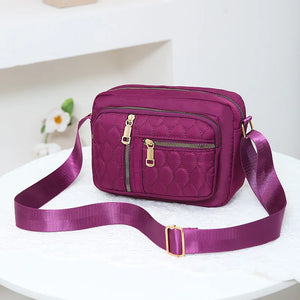 Middle-aged Women's Shoulder Bag Casual Multi-layer Messenger Collection Purse