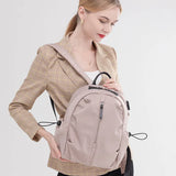 Large Capacity Women's Backpack College StudentsTravel Bag School - Solid