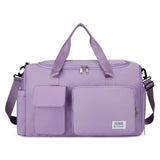 Oxford Cloth Shoulder Duffel Handbag Women Travel Sport Fitness Gym Bags