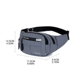 Waterproof Oxford Cloth Waist Bag for Workout Travel