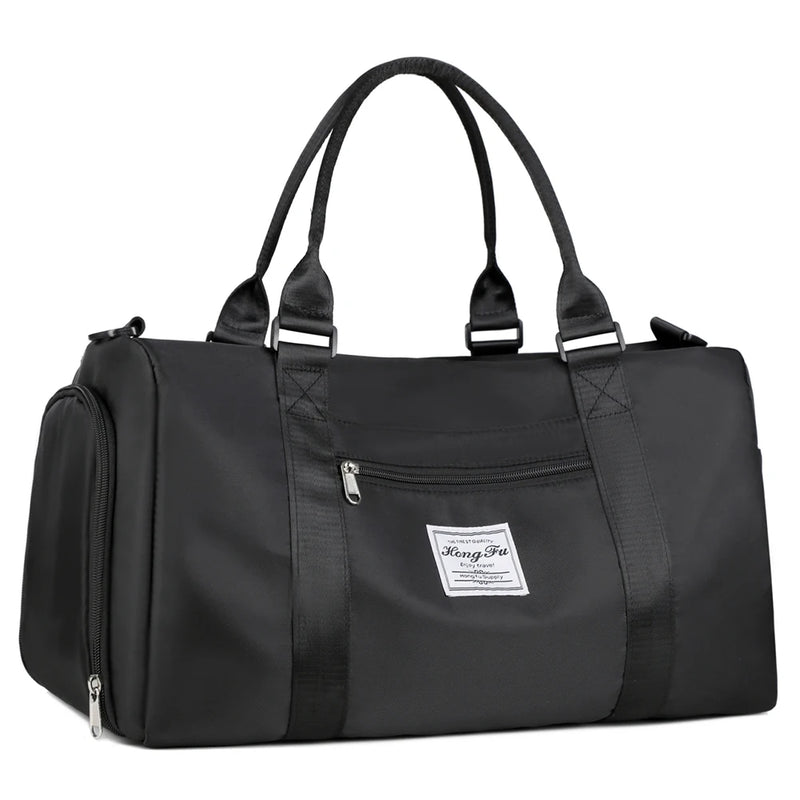 Oxford Duffel Bag Waterproof Large Tote Sports Bag with Shoe Compartment