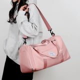 Oxford Duffel Bag Waterproof Large Tote Sports Bag with Shoe Compartment