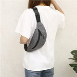 Oxford Fanny Pack Banana Bags Travel Men Women Belt Bag Phone Money Waist Bag