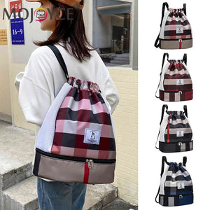 Oxford Fitness Bag Large Capacity Gym Bag with Shoe Compartment Lightweight