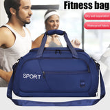 Oxford Fitness Gym Bag with Shoe Compartment for Outdoor Training