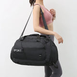 Oxford Fitness Gym Bag with Shoe Compartment for Outdoor Training