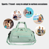 Oxford Fitness Gym Bag with Shoe Compartment for Outdoor Training