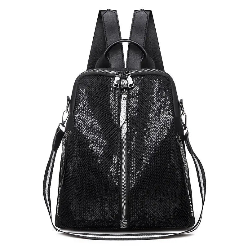 Oxford Lady Backpacks Women Bag Sequins Girl School Bags Laptop Backpack