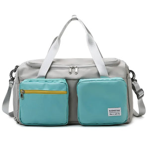 Oxford Waterproof Gym Duffle Bag with Shoes Compartment