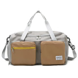 Oxford Waterproof Gym Duffle Bag with Shoes Compartment