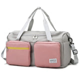 Oxford Waterproof Gym Duffle Bag with Shoes Compartment