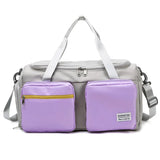 Oxford Waterproof Gym Duffle Bag with Shoes Compartment