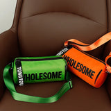 Oxford Round Small Bag Women's Crossbody Shoulder Bag Letter Messenger Bag