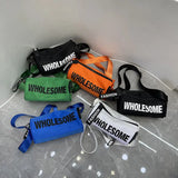 Oxford Round Small Bag Women's Casual Crossbody Bags Wide Women Handbags