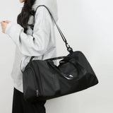 Oxford Sports Gym Bag Womens Handbags Travel Duffel Bag with Wet Pocket