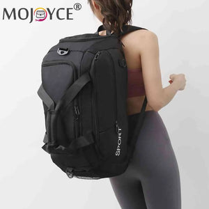 Oxford Travel Backpack Waterproof Gym Bag with Shoes Compartment