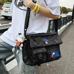 Oxford Crossbody Bag for Men and Women Large Capacity Handbag