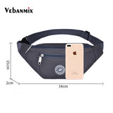 Oxford Waterproof Waist Pack for Men Women Fanny Pack Style Bum Bag