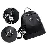 Oxford Women Backpack Large Capacity Travel Shoulder Bag Pendant School Bags