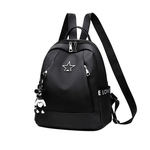 Oxford Women Backpack Large Capacity Travel Shoulder Bag Pendant School Bags