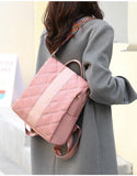 Oxford Women School Bags Pink Backpack Female Anti Theft Rucksack