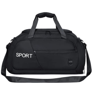 Oxford Women Shoulder Bags Waterproof Sports Gym Bag with Shoes Compartment