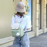 Oxford Women's Mini Backpack Waterproof Biker Shoulder Bag for Teen Girls