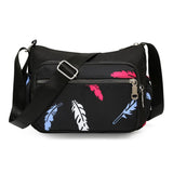 Canvas Diagonal Shoulder Bag for Women, Large Capacity, Multi-Layer