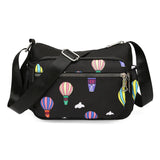 Canvas Diagonal Shoulder Bag for Women, Large Capacity, Multi-Layer