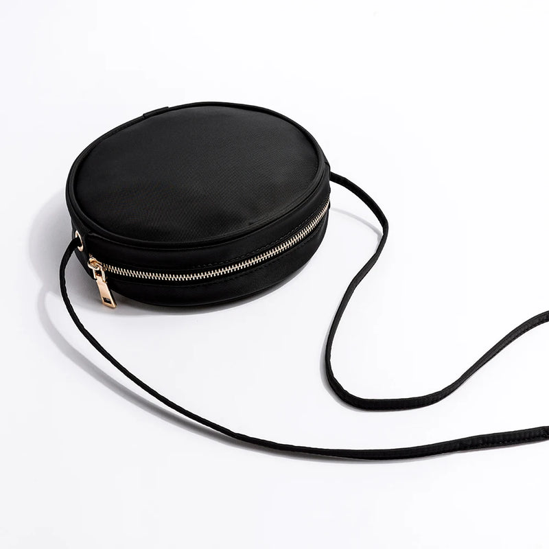 Small Round Canvas Shoulder Bag Casual Wild Fairy Bag