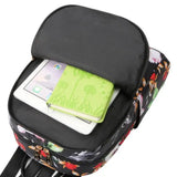 Waterproof Oxford Cloth Backpack Women Print Multifunction Shoulder Bag