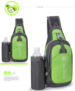 Waterproof Oxford Chest Bag Travel Sports Messenger Bag Men Women