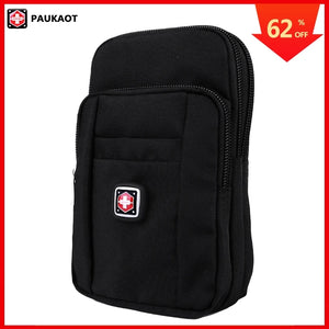 Vertical Waterproof Belt Bag for Men