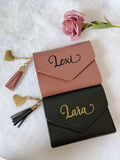 Personalised Name Trifold Wallet Birthday Gift Purse BRIDESMAID WALLET Wallet