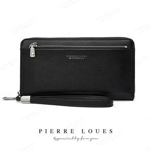 PIERRELOUES Long Clutch Wallet Large Capacity Women Purse Lady Purses Phone Pock