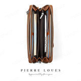 PIERRELOUES Long Clutch Wallet Large Capacity Women Purse Lady Purses Phone Pock