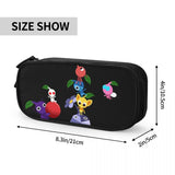 PIKMIN Characters Pen Box Student School Anime Zipper Bag Stationery Gift